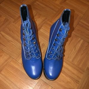 Blue boots
